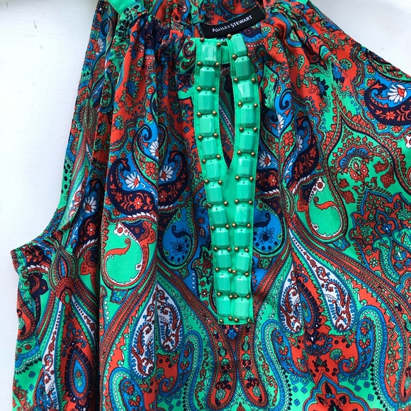 Ashley Stewart Boho Printed Embellished Tank 12 - Picture 5 of 7